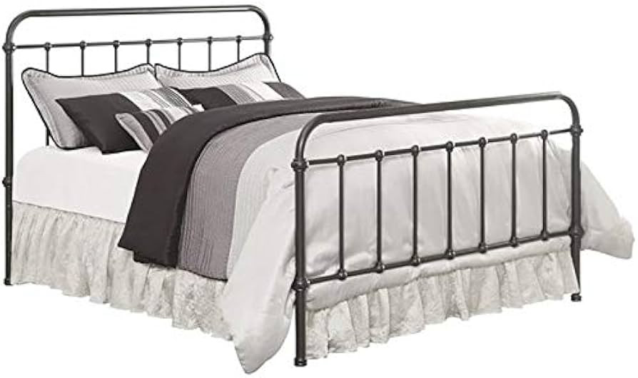 Bowery Hill Traditional Metal Queen Metal Spindle Bed in Dark Bronze | Amazon (US)