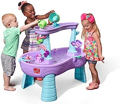 Step2 Rain Showers & Unicorns Water Table | Kids Purple Water Play Table with 13-Pc Unicorn Acces... | Amazon (US)