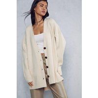 Oversized Drop Shoulder Knitted Cardigan | Debenhams UK