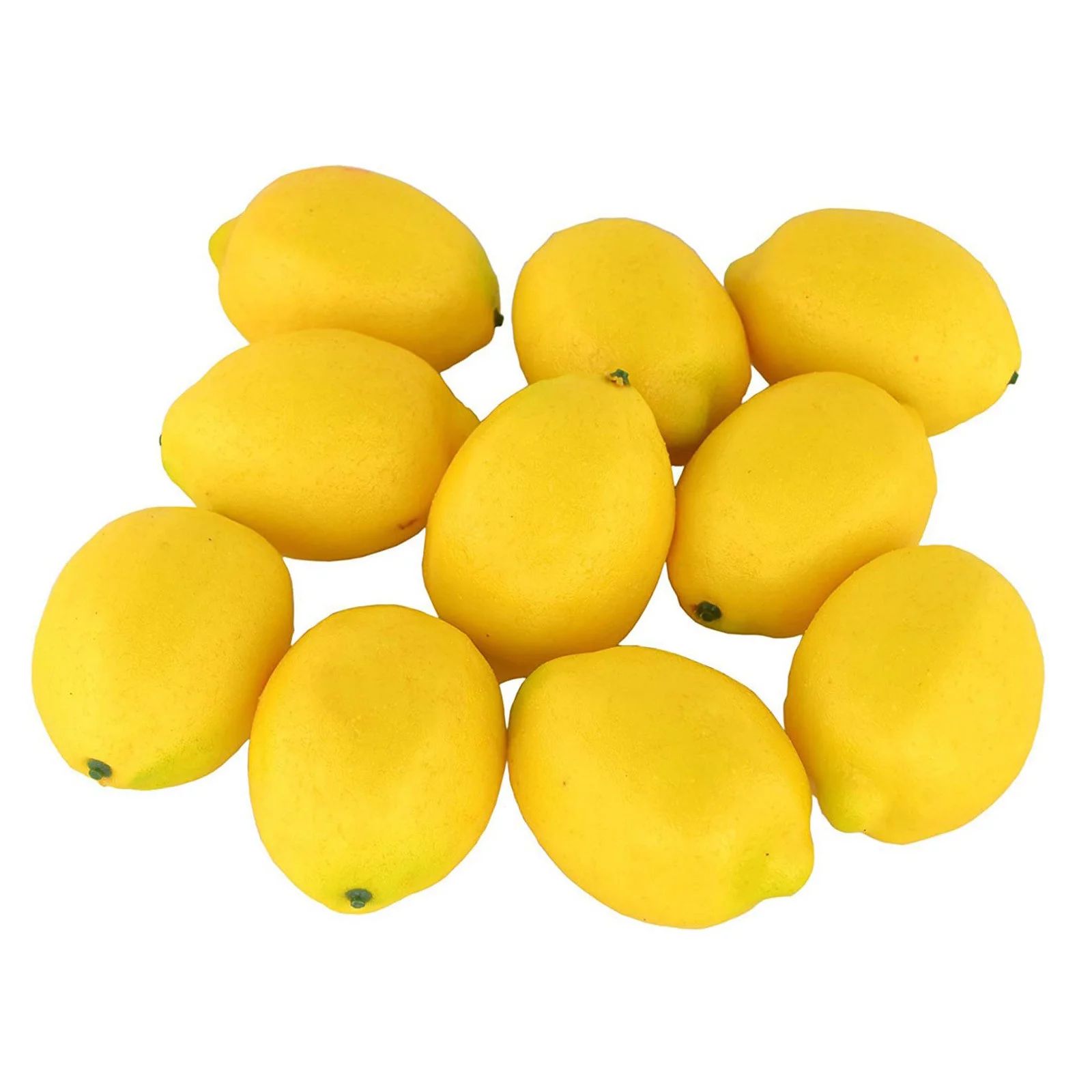 Bescita Fake Fruit Home Decoration Artificial Lifelike Simulation Yellow Lemon 10pcs Set | Walmart (US)