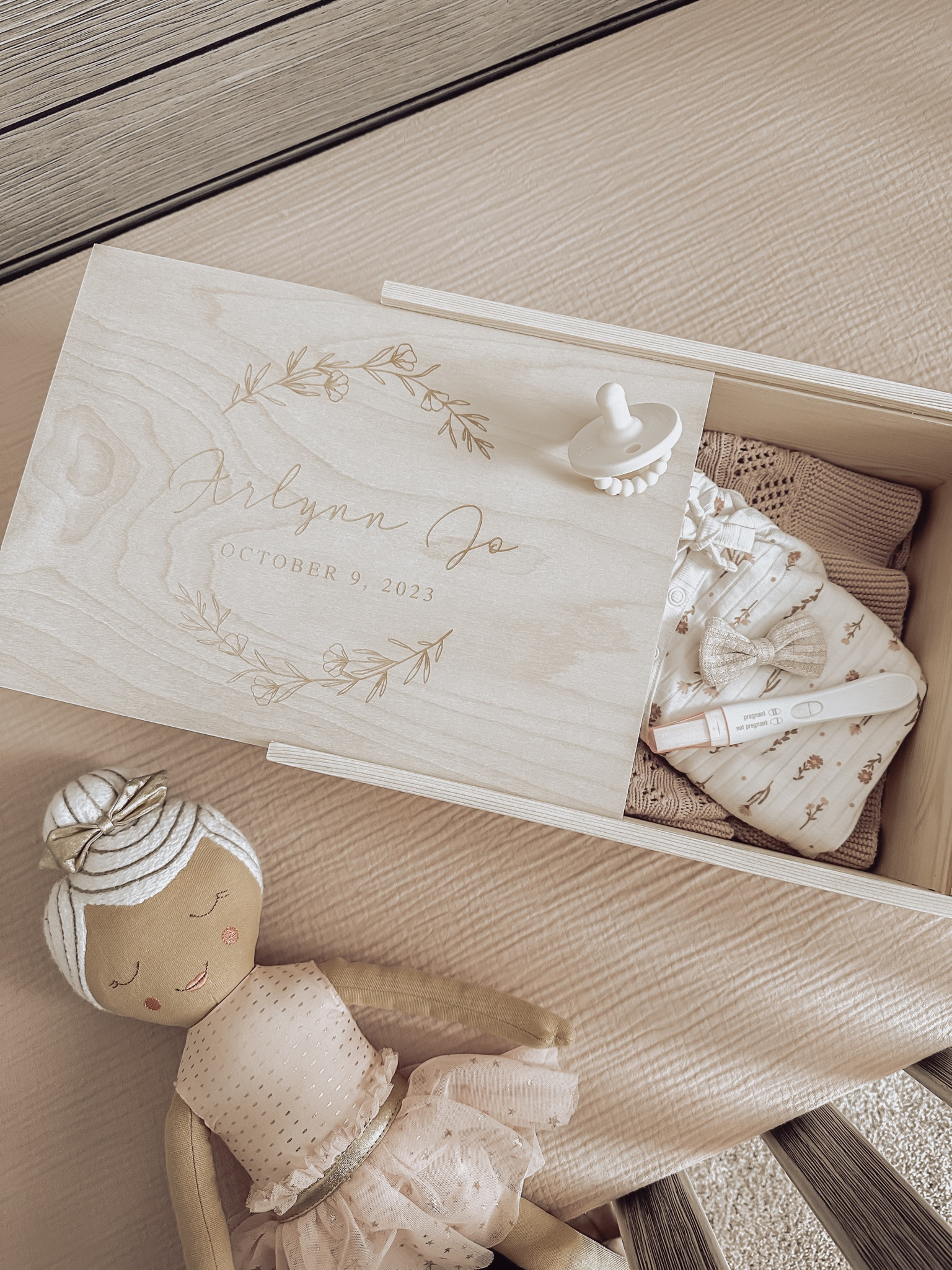 Arlynn’s personalized keepsake box 

#LTKbump #LTKfamily #LTKbaby