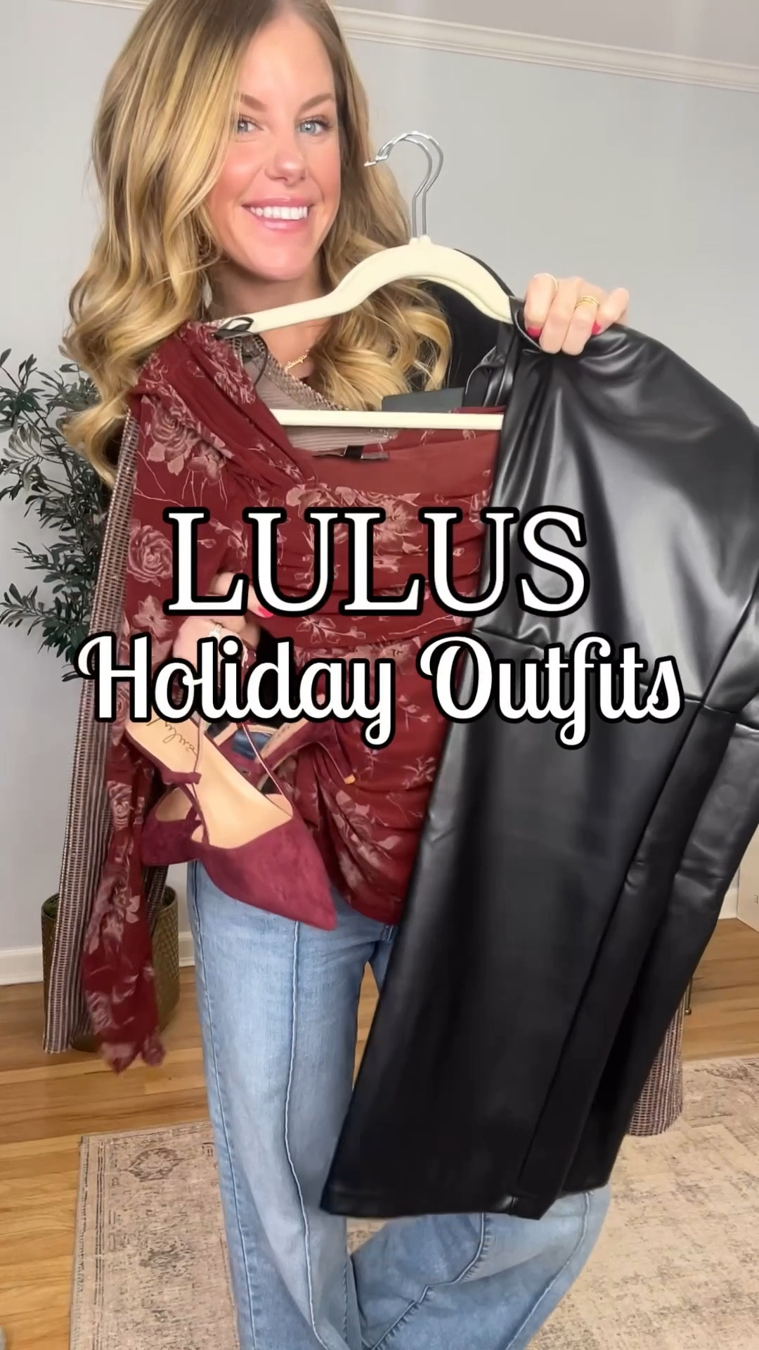 Holiday glam, but make it wearable ✨
These Lulus holiday outfits pair pretty statement tops with faux leather pants for an elevated look that works for parties, date nights, or festive dinners. Chic, flattering, and easy to style all season long 🤍

✨ Dressy holiday tops
✨ Faux leather pants that elevate any outfit
✨ Perfect for Christmas parties, NYE, and winter events

Lulus holiday outfits, holiday party outfit ideas, faux leather pants outfit, dressy holiday tops, winter date night outfit, festive fashion

#Lulus #LulusHoliday #HolidayOutfits #HolidayStyle #HolidayFashion
#FauxLeatherPants #PrettyTops #PartyOutfits #FestiveFashion
#WinterStyle #ChicHoliday #HolidayPartyLooks #DressyCasual

#LTKFindsUnder50 #LTKHoliday #LTKSeasonal