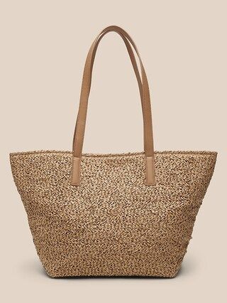 Structured Straw Tote | Banana Republic Factory