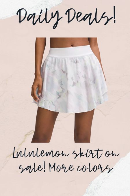 Lululemon tennis skirt on sale 

#LTKsalealert #LTKfitness #LTKfindsunder100
