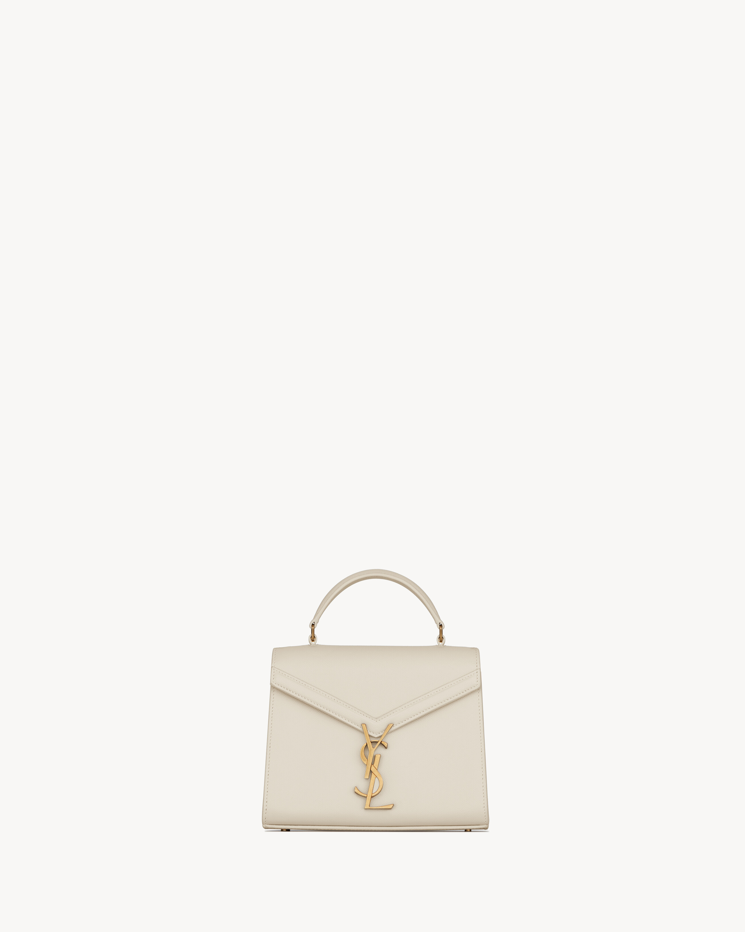 CASSANDRA Mini top handle bag in grain de poudre embossed leather | Saint Laurent Inc. (Global)