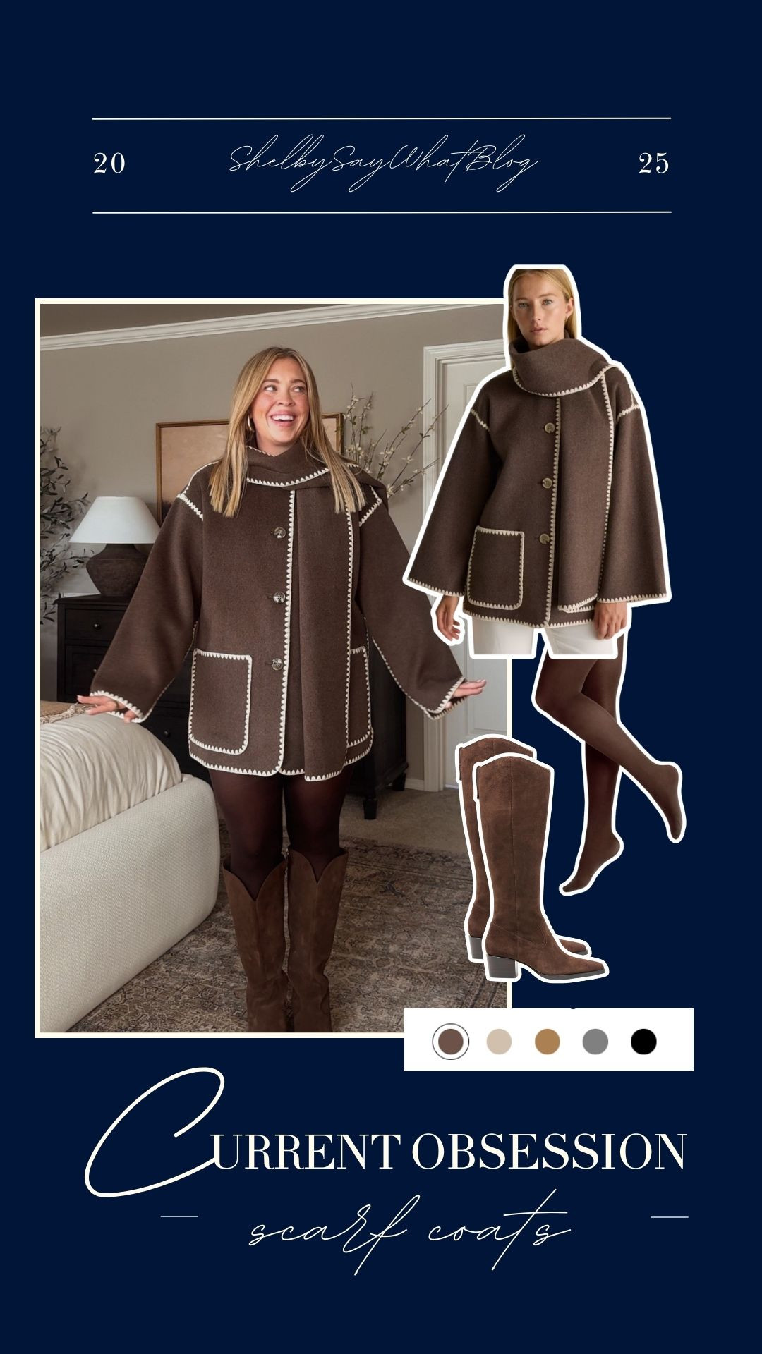 The cutest Scarf Coat for this winter! Love that it comes in several adorable colors and a gorgeous Merino Wool! 🐻🤎 

 #LTKootd #LTKMidsize