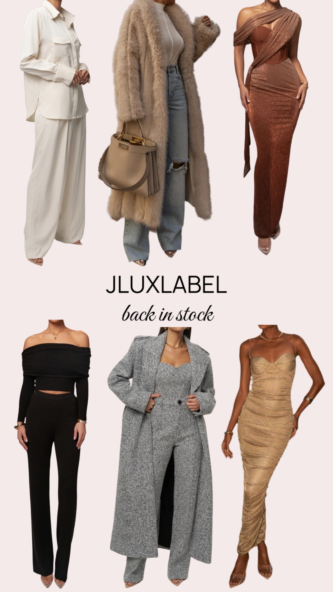 JLuxLabel BACK IN STOCK 🫶🏽 These are some of my fave pieces from the JLuxLabel restock. The coats for fall / winter? Must haves

fall fashion, fall outfits, wedding guest dress, matching set, wide leg pants, faux fur coat, tweed coat, over 40, petite curvy 

#LTKMidsize #LTKOver40 #LTKStyleTip