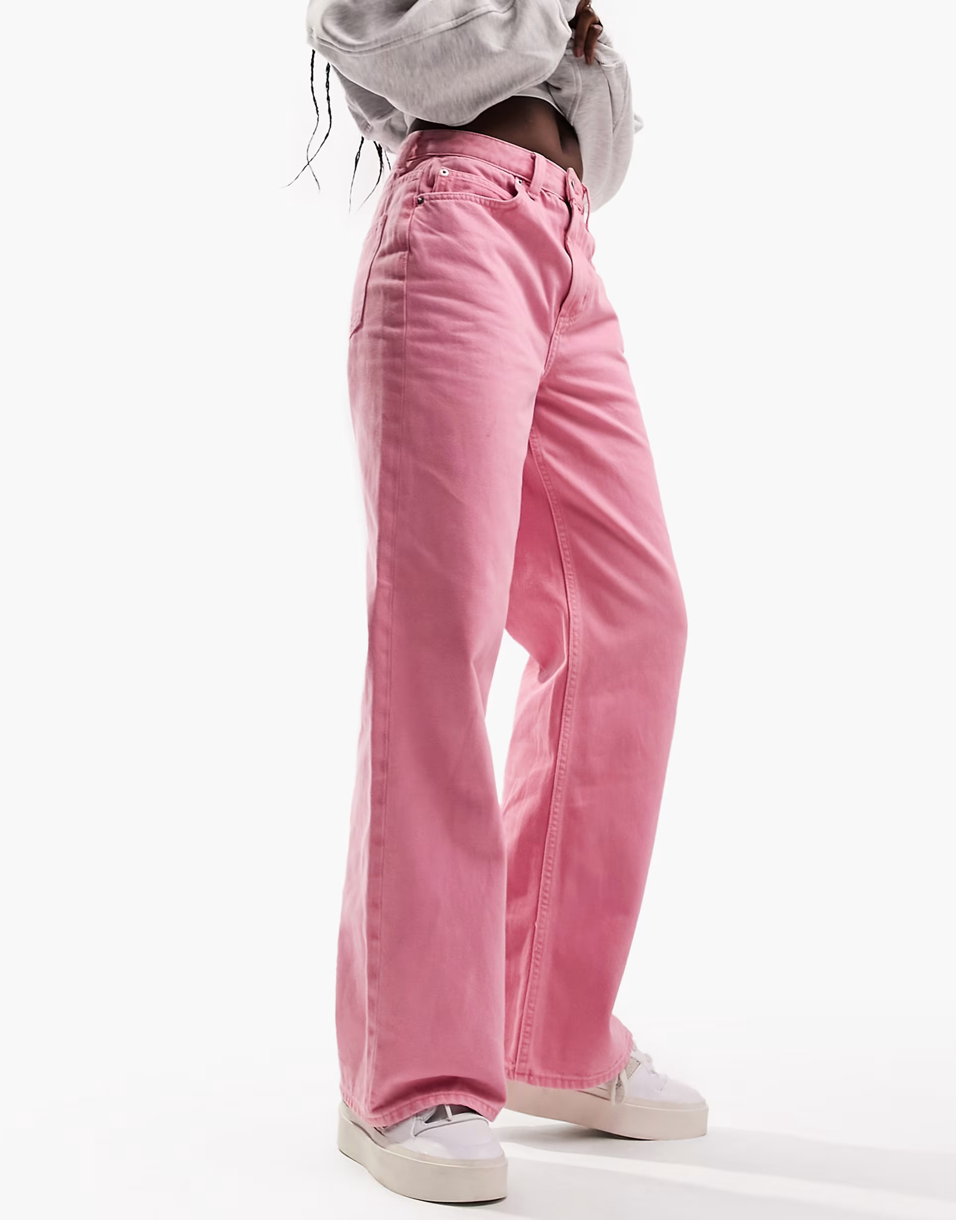 ASOS DESIGN dad jean in hot pink | ASOS (Global)