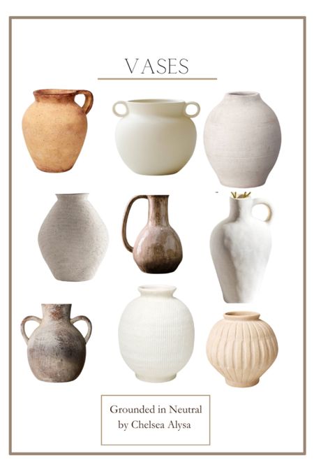 organic modern vases

Decor, home decor, neutral home decor, vases 

#LTKhome