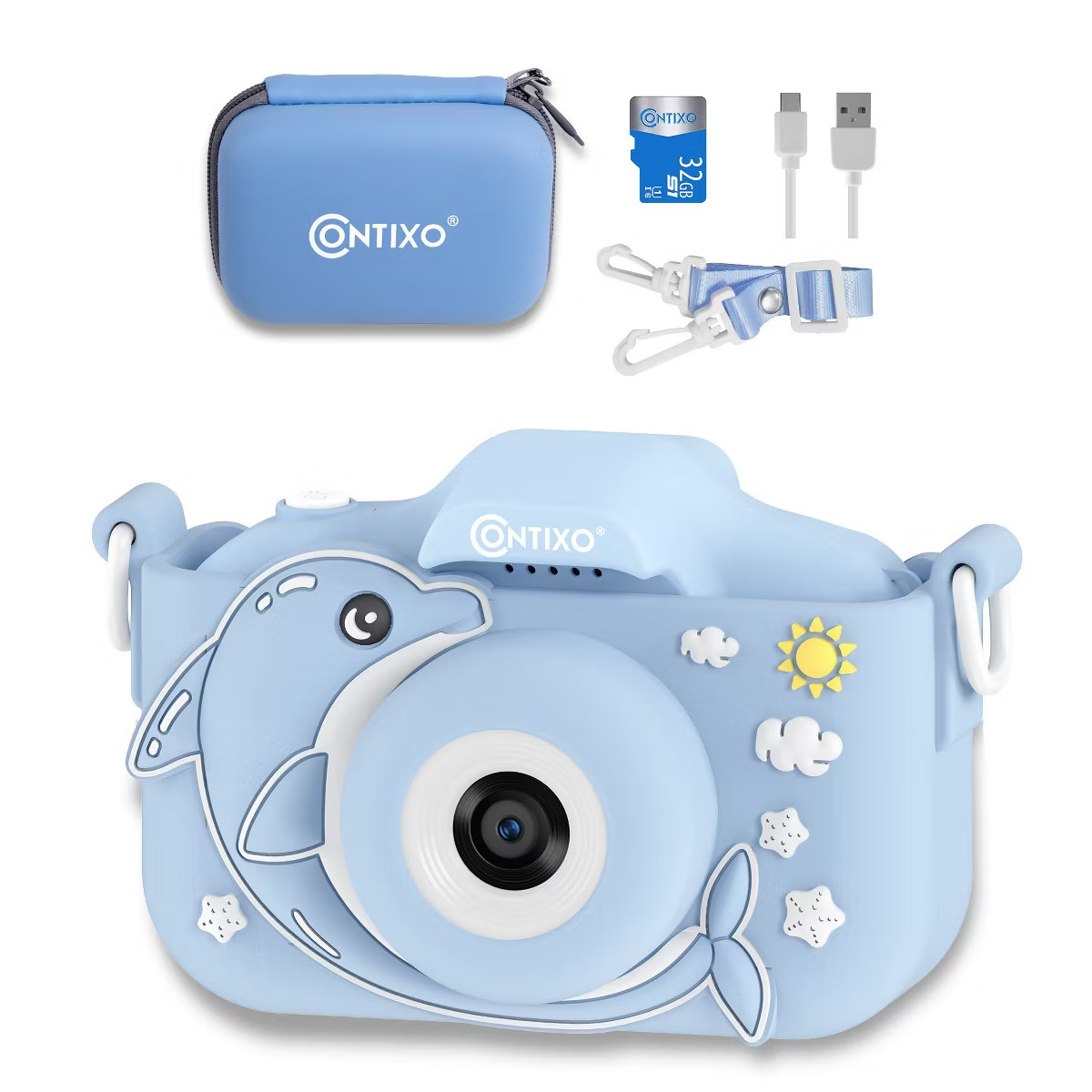 Contixo Kids Digital Camera, 1080p HD, Dual Lens, 4x Zoom, Games, Toddler Toy Gift for Boys Girls... | Target