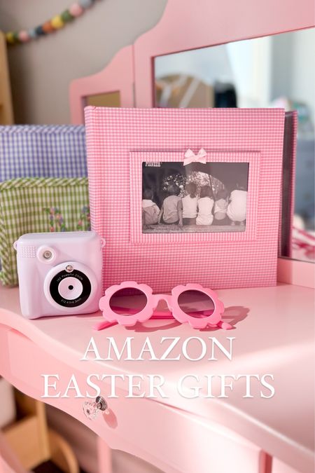 These are some of my favorite Easter gift ideas for little girls and boys from Amazon.

This pink gingham photo album, purple instant print camera, and pink kids sunglasses are all great quality and adorable. Linking lots of others as well! 

Easter basket, Easter gifts for kids, Easter gifts for girls, toddler gifts, Amazon finds, affordable Easter basket, kids Easter ideas 

#LTKfindsunder50 #LTKkids #LTKSeasonal
