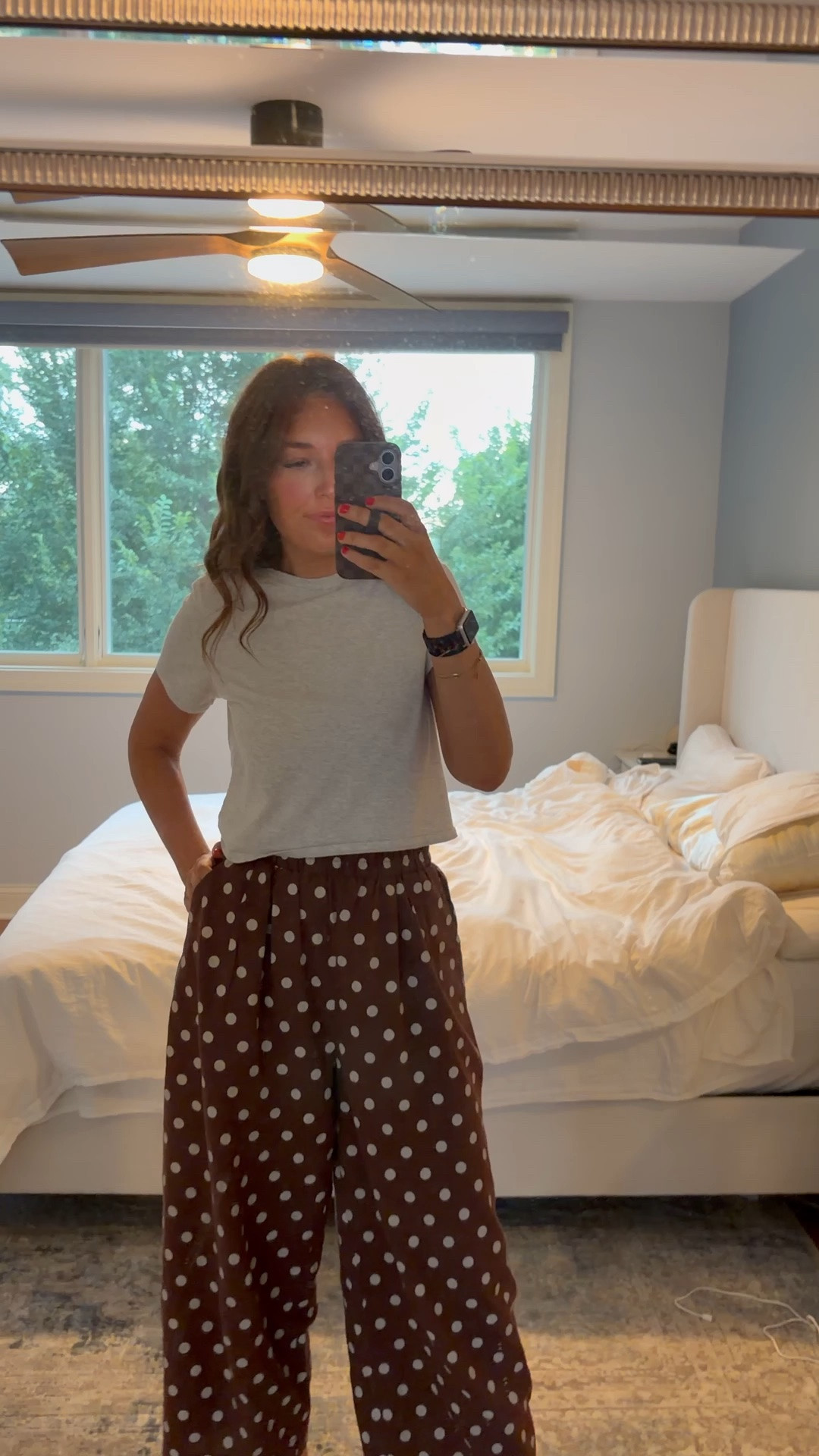 Medium in pants ( side up for length - I’m 5’8)
Small in top


Fall outfit / teacher outfit / business casual workwear / polka dot pants / fall

#LTKootd #LTKmomlife #LTKSeasonal