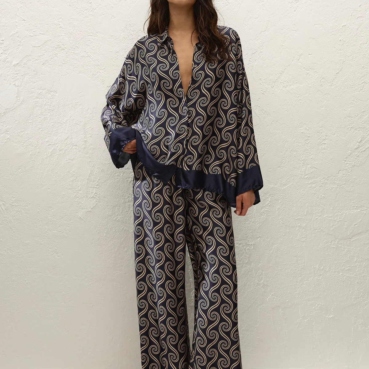 Jensen Pant Juanita Swirl Indigo | Faithfull (AU)
