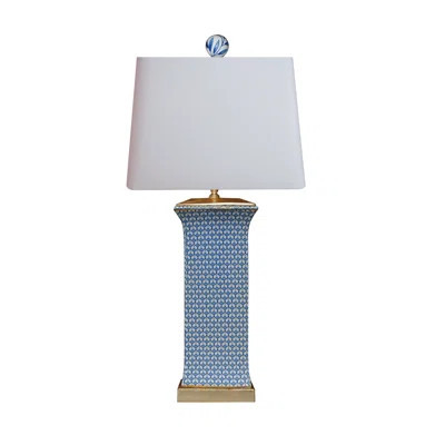 Dejane 28" Blue/White Table Lamp | Wayfair North America