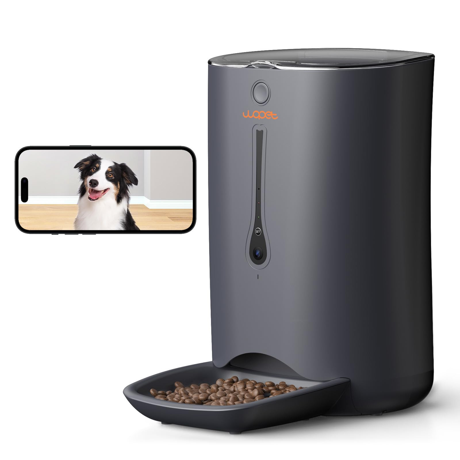 WOPET 7L Automatic Dog Feeder with Camera, 5G WiFi Automatic Cat Food Dispenser, Automatic Cat Fe... | Amazon (US)