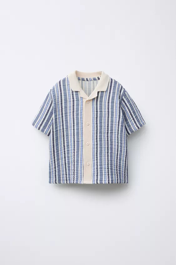 TEXTURED STRIPED TOP | Zara US