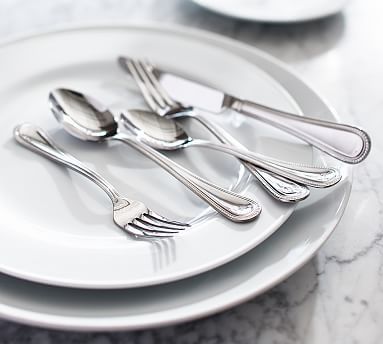 Adele Beaded Flatware | Pottery Barn (US)