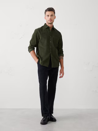 Slim-Fit Fine Wale Corduroy Shirt | Banana Republic Factory