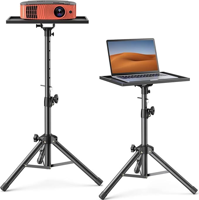 Amada Projector Tripod Stand, Foldable Laptop Tripod, Multifunctional DJ Racks/ Projector Stand w... | Amazon (US)