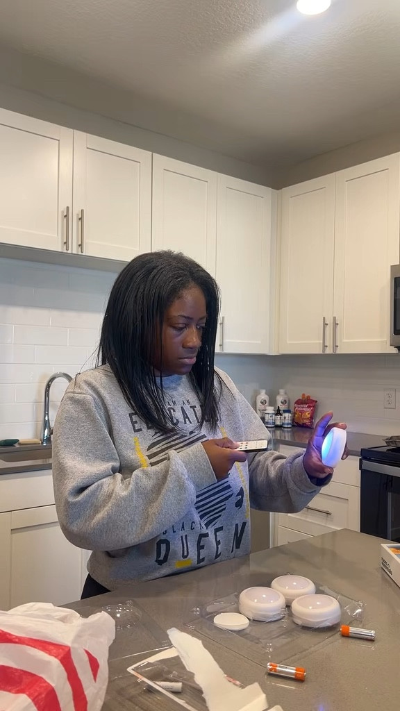 Setting a moody vibe w in home lighting 

#LTKCyberWeek #LTKFindsUnder50 #LTKHome