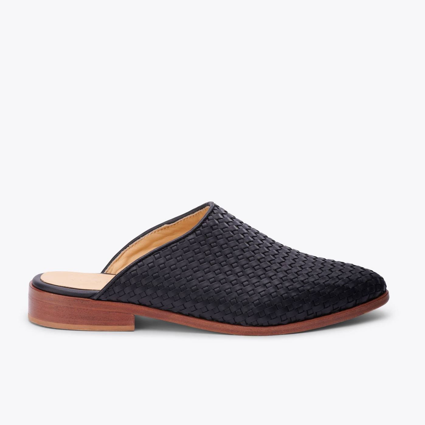 Ama Mule Woven Black | Nisolo