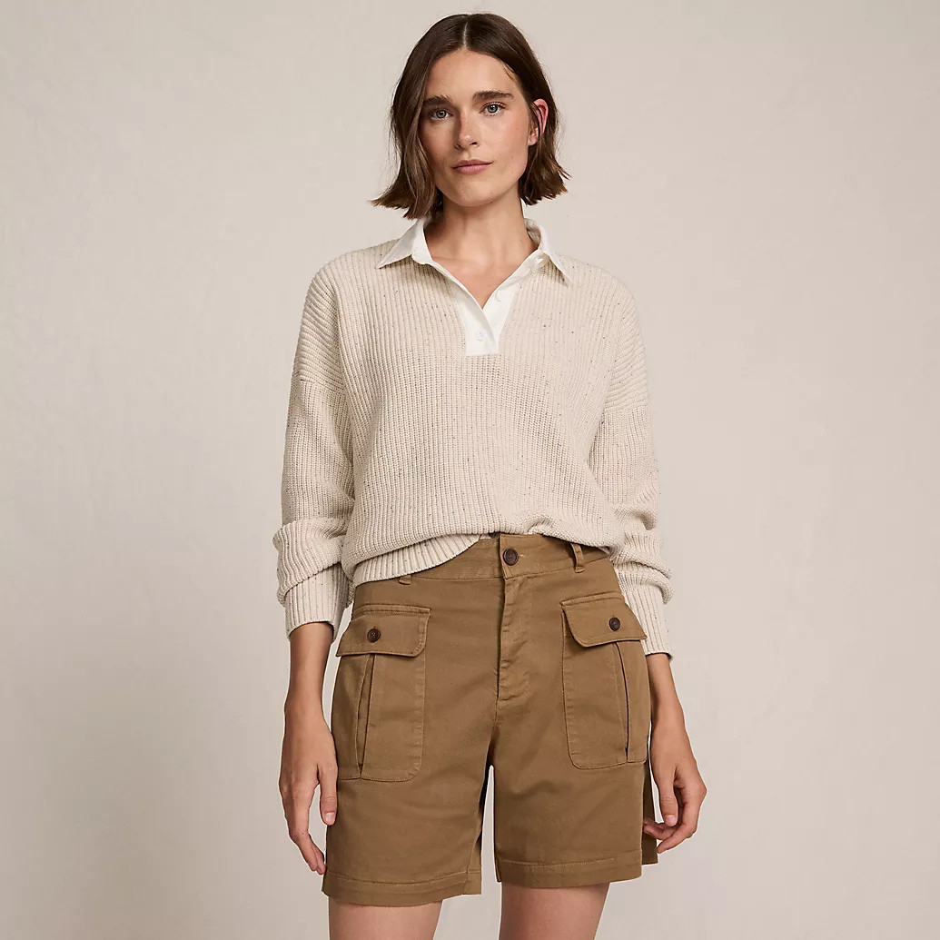 Women's Cool Fade High Rise 7" Cargo Shorts | Lands' End (US)