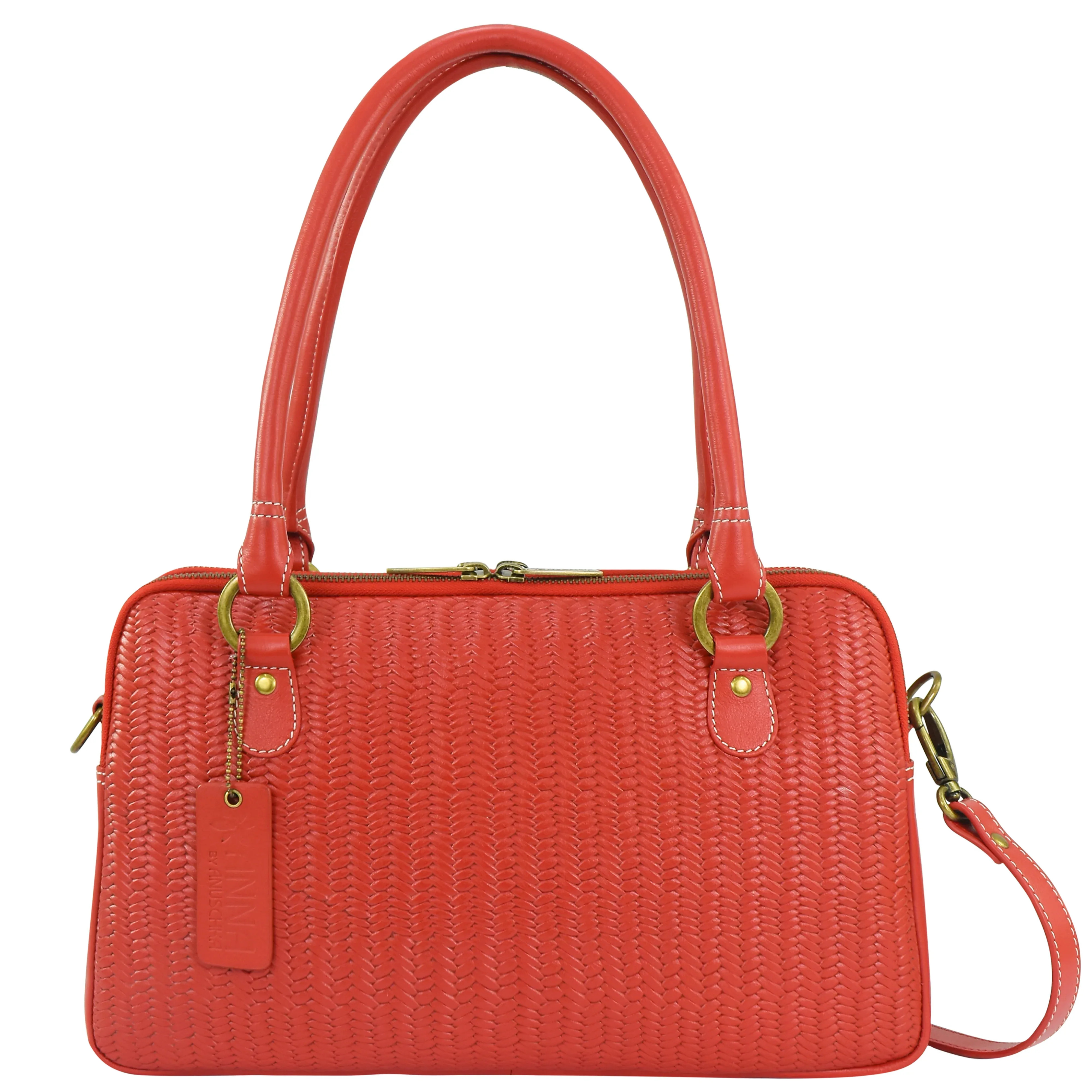 Heritage Leather Multi Compartment Satchel - 8038 | Anuschka 