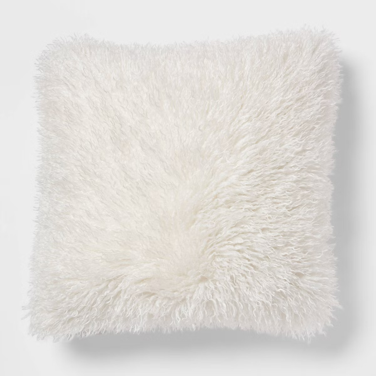 Euro Faux Mongolian Fur Decorative Throw Pillow - Threshold™ | Target
