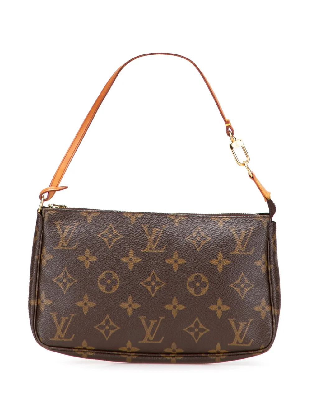 Louis Vuitton Pre-Owned 2000 Monogram Pochette Accessoires Shoulder Bag | Brown | FARFETCH | Farfetch Global