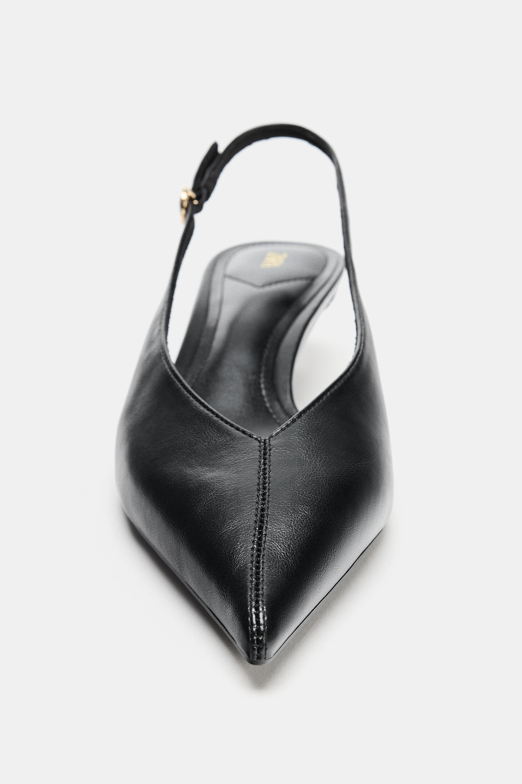 KITTEN HEEL SLINGBACK SHOES | Zara US