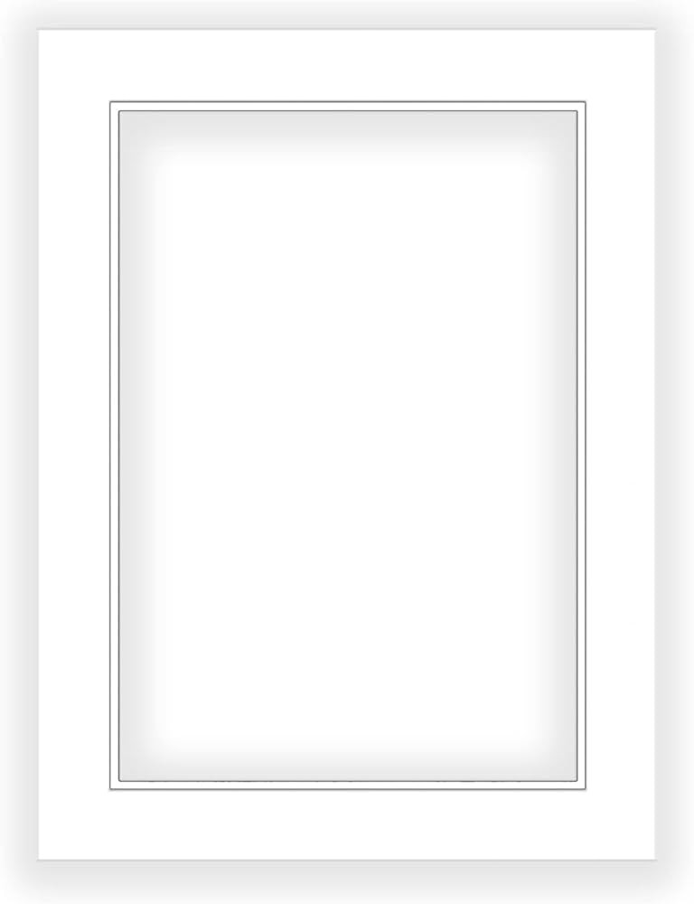 11x14 Mat for 8x10 Photo - Precut White on White Double Mat Picture Matboard for Frames Measuring... | Amazon (US)