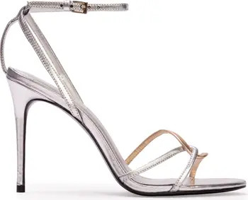 BLACK SUEDE STUDIO Miley 100 Metallic Sandal | Nordstrom | Nordstrom