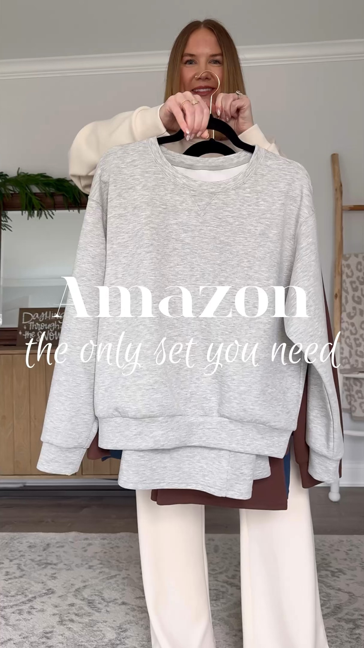 The only matching set you need!  I have a size medium but I’d size down if between. #amazonfashion #amazonmusthaves 

Travel outfit, errands outfit, what to wear, casual mom style, over 40 style, how to style, matching set, loungewear, comfy chic, cozy style

#LTKOver40 #LTKSaleAlert #LTKWatchNow