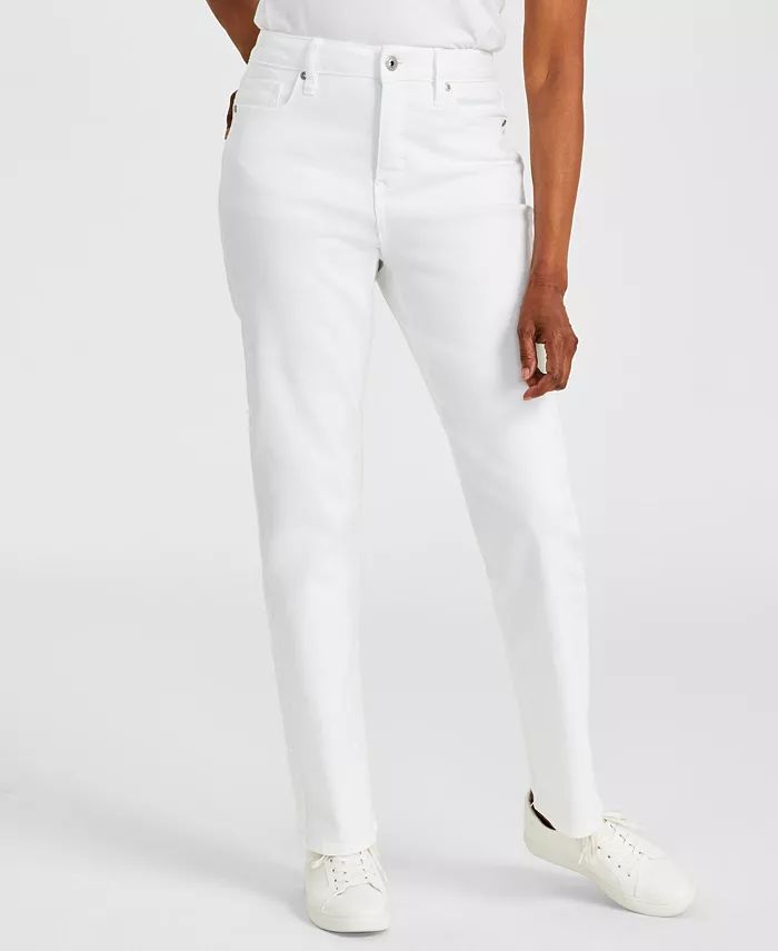 Women's High Rise Straight-Leg Jeans, Regular, Short and Long Lengths, Created for Macy's | Macy's