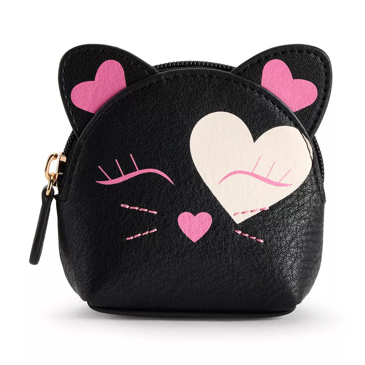 LC Lauren Conrad Heart Kitty Coin Pouch | Kohl's
