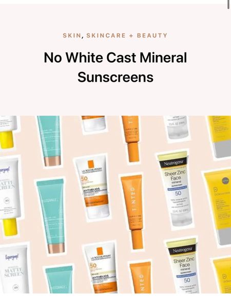Favorite no white cast mineral sunscreens 