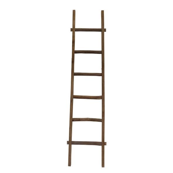 76" Wooden Decorative Ladder Brown - Sagebrook Home | Target