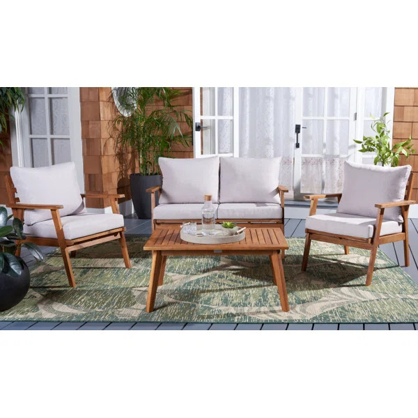 Arette 4Pc Outdoor Living Set | Wayfair North America