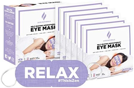 Juve Naturals Premium Lavender Aromatherapy Steam Eye Mask | Moist Eye Compress for Dry Eyes, Eye... | Amazon (US)