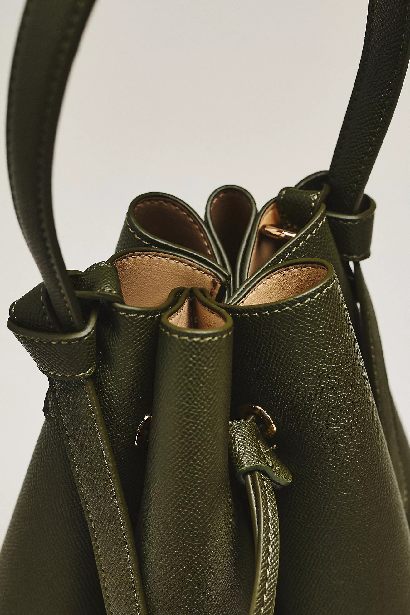 Laguna Cinched Vegan Leather Bucket Bag | Anthropologie (US)