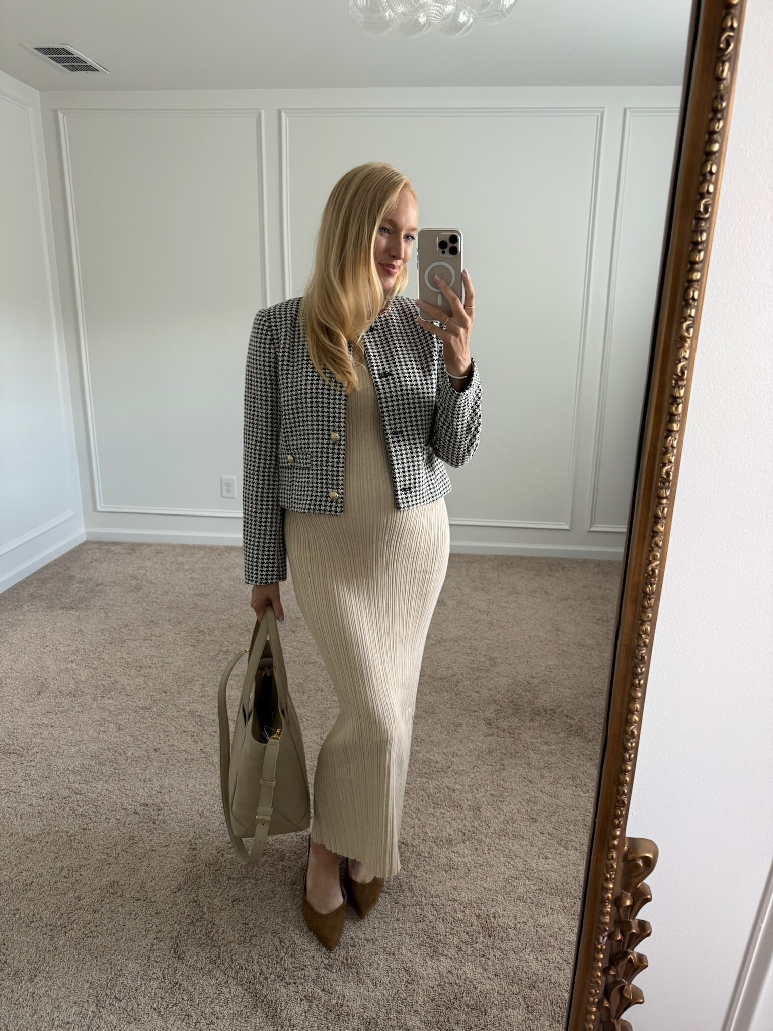 Elevated fall workwear outfit! I bought this lady jacket in the Nordstrom anniversary sale and I’m obsessed! Fall outfits // elevated outfits // workwear // work outfits // bump friendly outfits 

#LTKBump #LTKWorkwear #LTKFindsUnder100