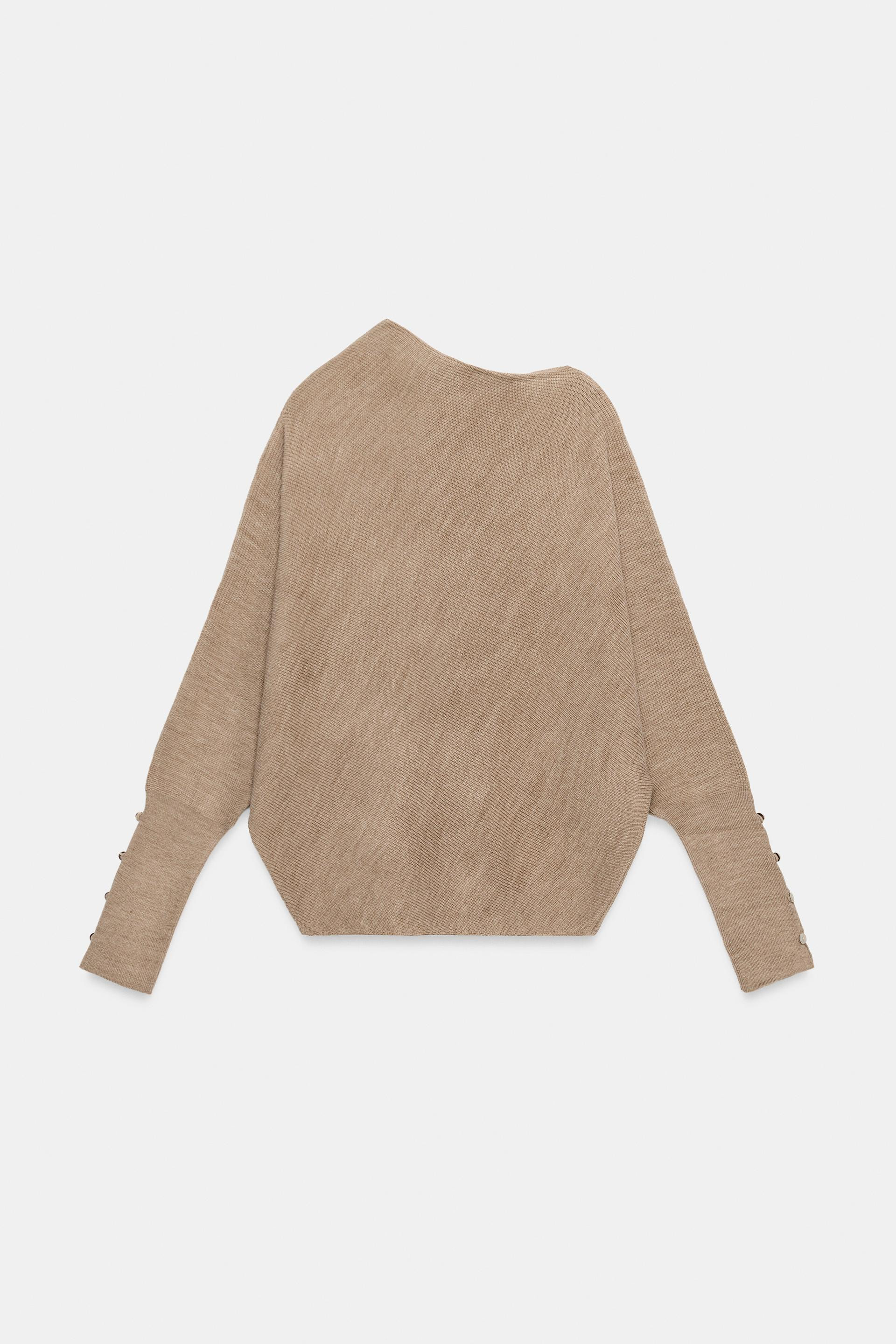 Zara - Rib Trim Knit Jumper - Women - Anthracite Grey - Women | Zara US
