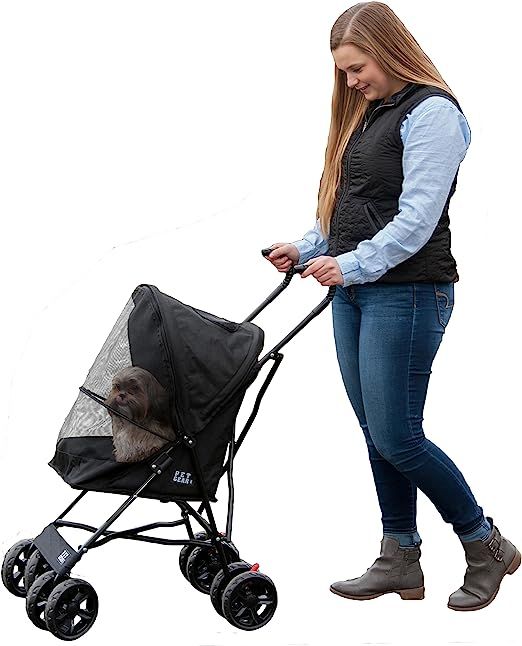 Pet Gear Ultra Lite Travel Stroller, Compact, Large Wheels, Lightweight, 38" Tall | Amazon (US)