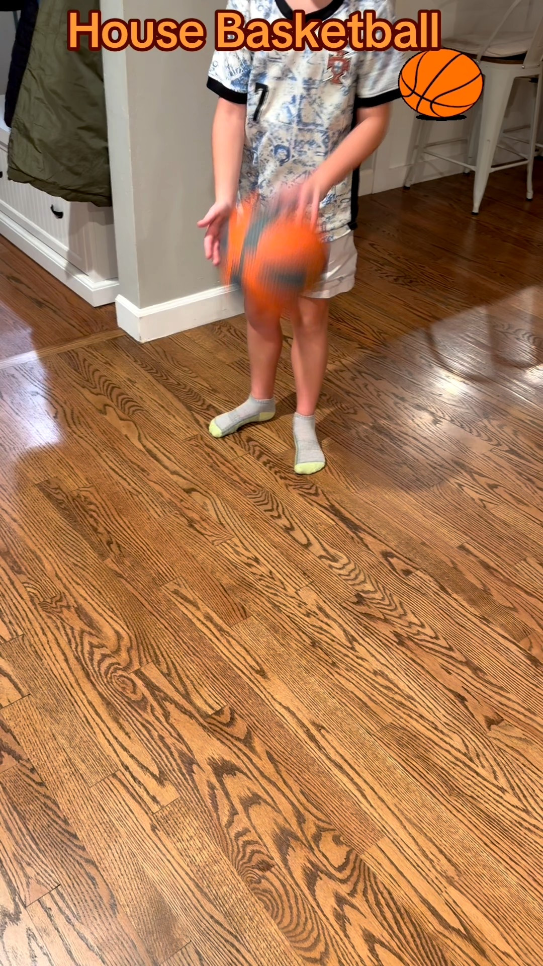 This indoor basketball is the real size so it is perfect to practice with.  Soft enough to not hurt your floors and walls but bouncy enough to actually play with.  #indoorhoops #basketball #silentbasketball

#LTKGiftGuide #LTKFamily #LTKKids