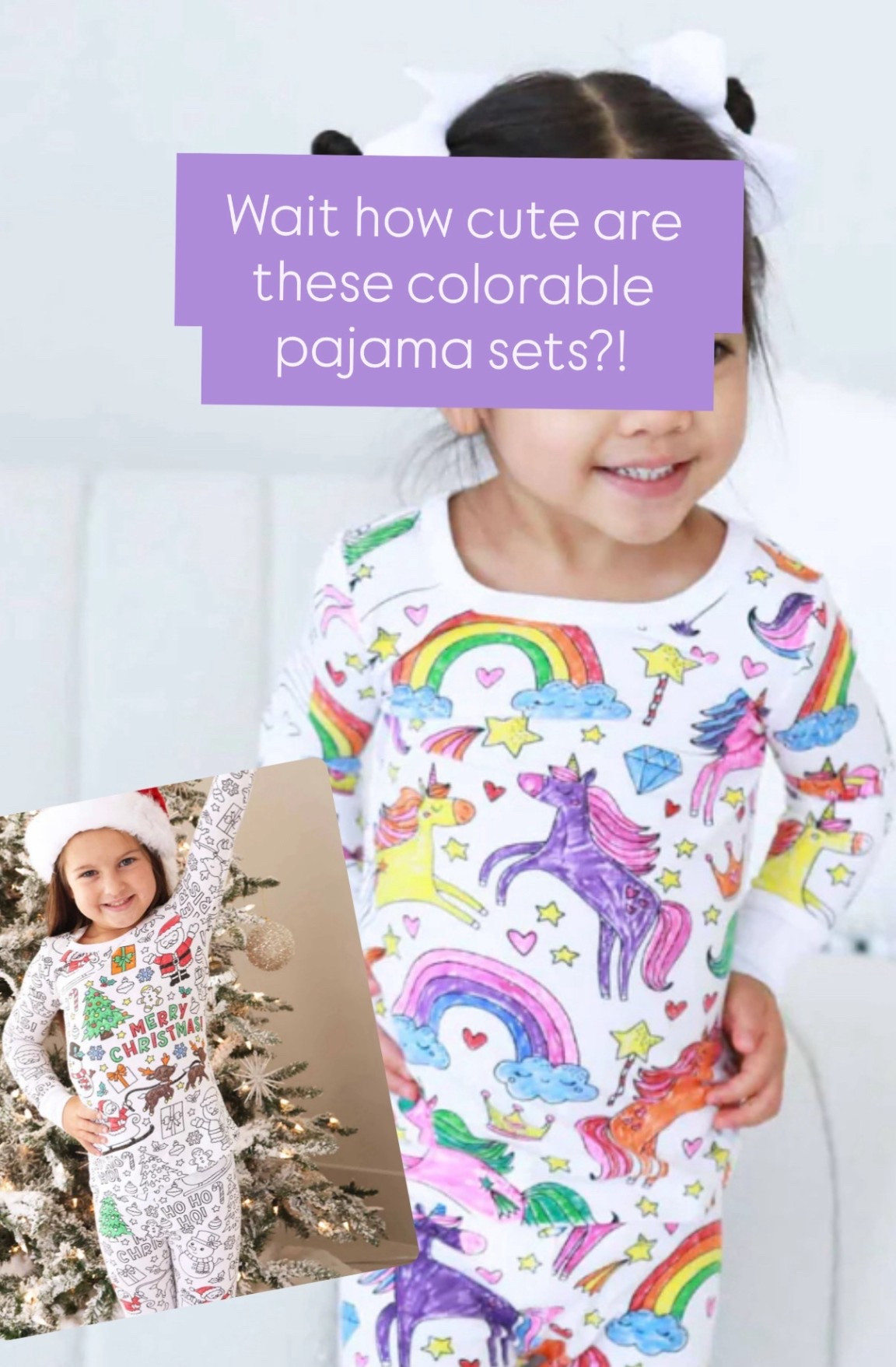Colorable pajama sets come in different themes! 
#blackfriday

#LTKKids #LTKGiftGuide #LTKHoliday