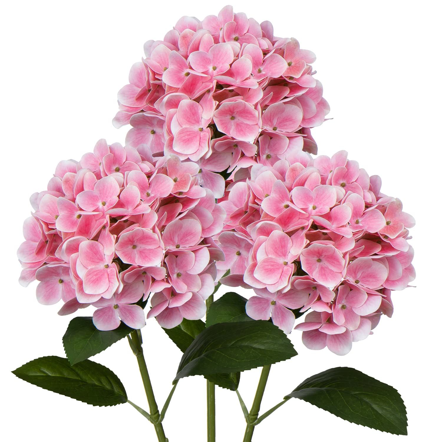 DILATATA Large Single Headed Pink Hydrangea 26" Artificial Hydrangea Flowers Fake Hydrangeas for ... | Amazon (US)