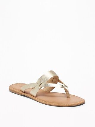 Faux-Leather Capri Slide Sandals for Women | Old Navy | Old Navy CA