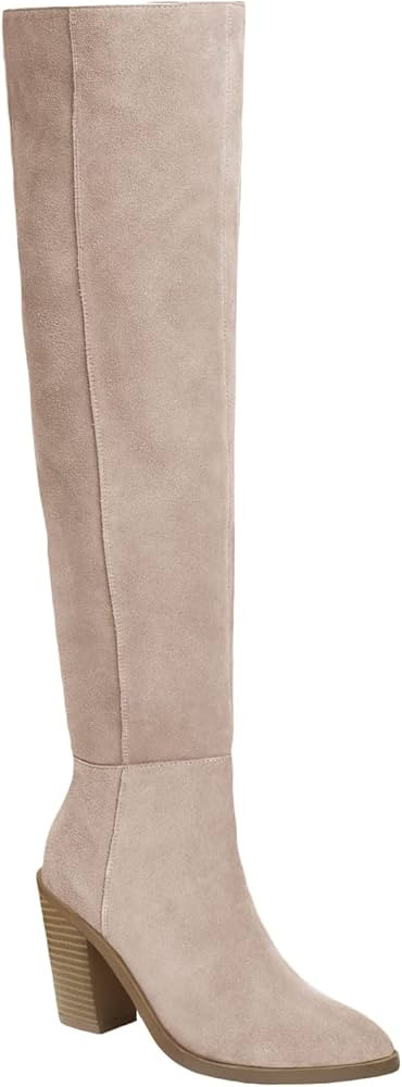 Juliet Holy Womens Knee High Boots Chunky Block Heel Pointed Toe Side Zipper Comfort Winter Dress... | Amazon (US)