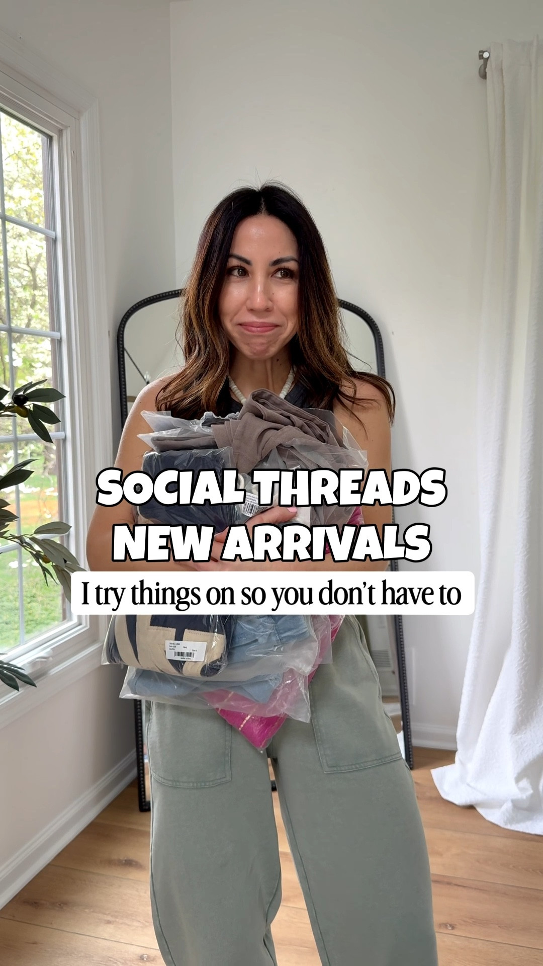 Monday! That means new arrivals from @socialthreads! This week’s spring outfits include lounge sets, the most jaw dropping maxi dress, an oversized sweatshirt and of course had to mix in some of my recent favorites. 

Jewelry code HOUSEOFLEO20. Tops small. Lounge pants small. Shorts small. Jeans 25. Shoes tts 

#LTKOver40 #LTKPetite