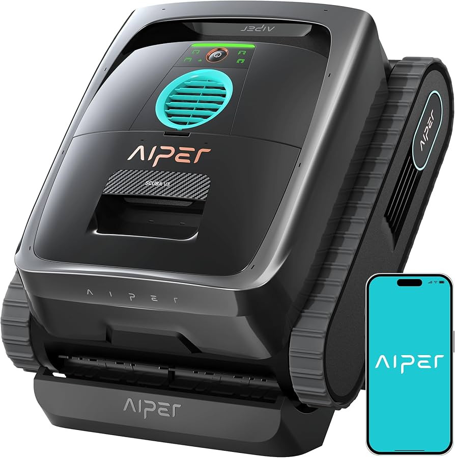 AIPER Scuba V3 AI Vision Cordless Robotic Pool Cleaner, Include Wireless Charging Dock, Smart Wat... | Amazon (US)